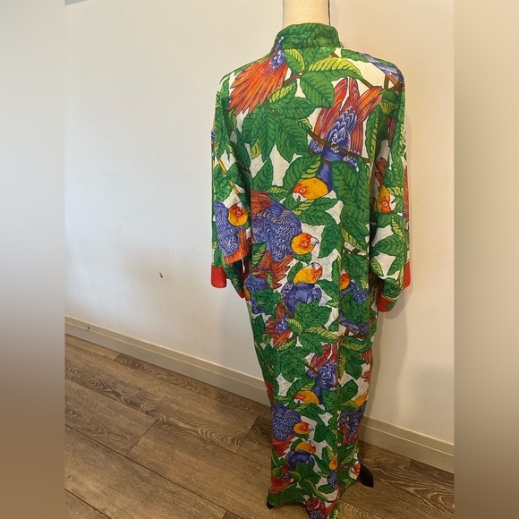 Ruth Norman Neiman Marcus Vintage Jungle Print Mumu Fits M to XL Loungewear - Picture 5 of 11